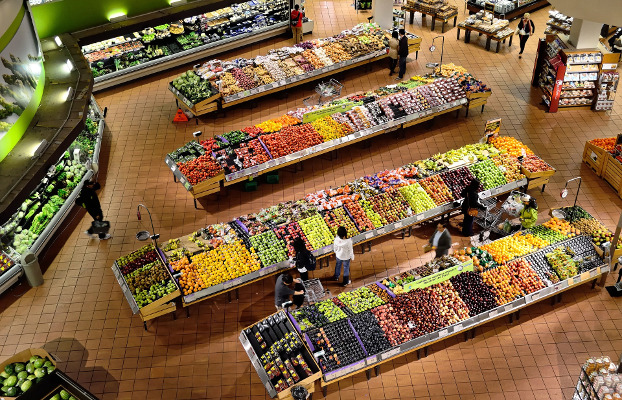 Imagen aÃ©rea de un supermercado. ArtÃ­culo sobre supermercados cooperativos