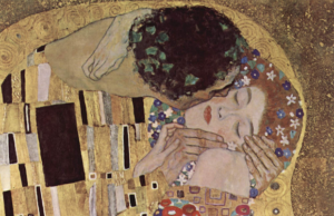 Fragmento de El beso, G. Klimt