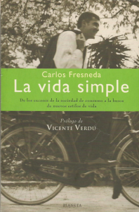 Portada del llibre de Carlos Fresneda "La vida simple"